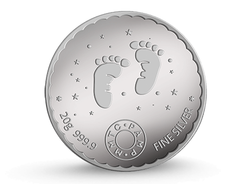 New Born Baby Blessing Coin